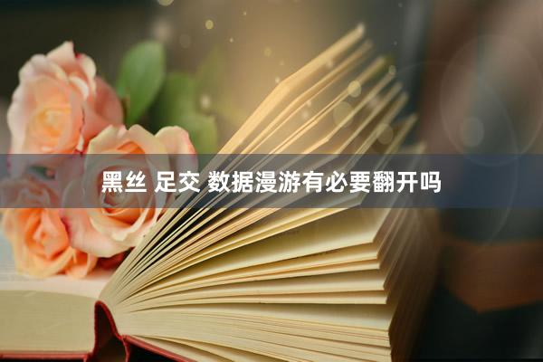 黑丝 足交 数据漫游有必要翻开吗