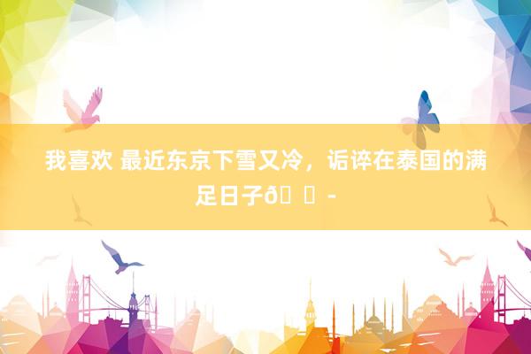 我喜欢 最近东京下雪又冷，诟谇在泰国的满足日子😭